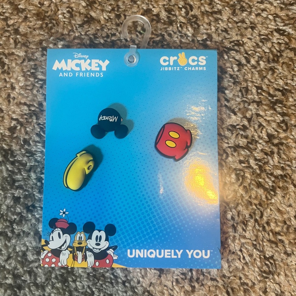 Disney Mickey and Friends Crocs Jibbitz Charms Set 3 Pack